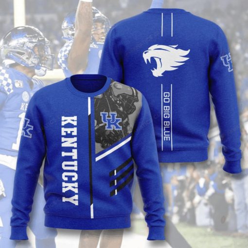 kentucky wildcats go big blue full printing ugly sweater 2