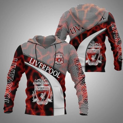 liverpool football club you'll never walk alone full printing hoodie 1