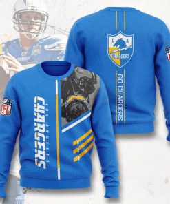 los angeles chargers go chargers full printing ugly sweater 4