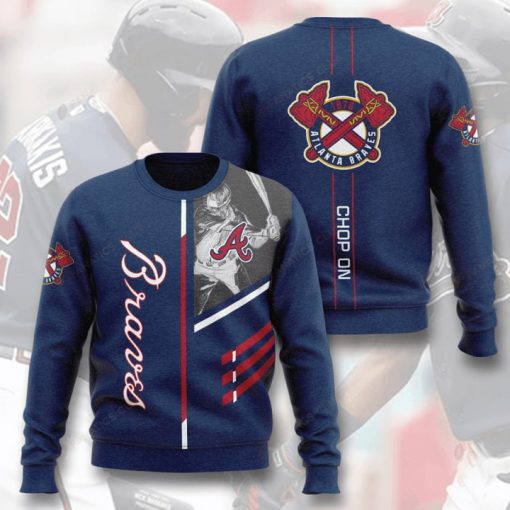 major league baseball atlanta braves chop on full printing ugly sweater 2