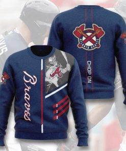 major league baseball atlanta braves chop on full printing ugly sweater 3