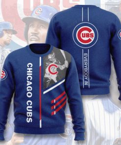 major league baseball chicago cubs everybody in full printing ugly sweater 3