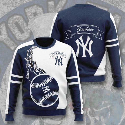 major league baseball new york yankees full printing ugly sweater 4