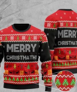 merry christmath math christmas ugly sweater 2