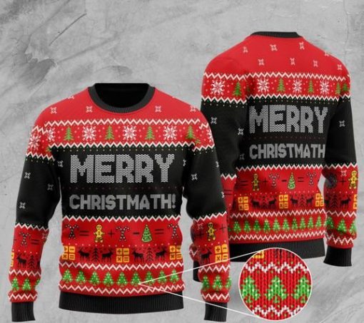 merry christmath math christmas ugly sweater 2