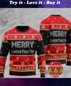 merry christmath math christmas ugly sweater