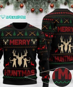 merry huntmas full printing christmas ugly sweater 2
