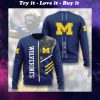 michigan wolverines football go blue full printing ugly sweater