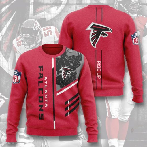 national football league atlanta falcons rise up full printing ugly sweater 2