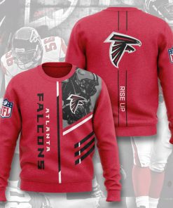 national football league atlanta falcons rise up full printing ugly sweater 3