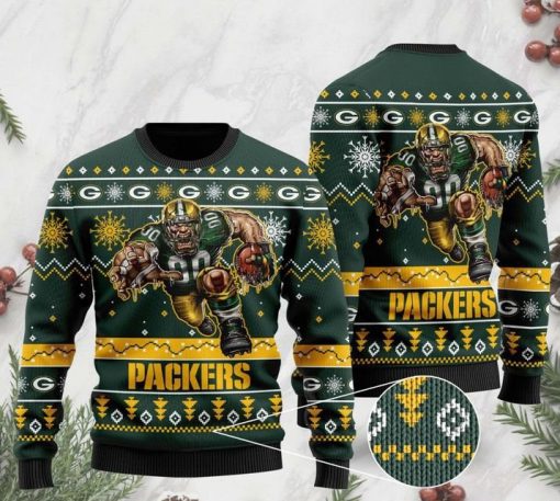 national football league green bay packers christmas ugly sweater 2