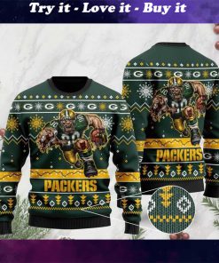 national football league green bay packers christmas ugly sweater