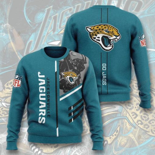national football league jacksonville jaguars go jags full printing ugly sweater 2