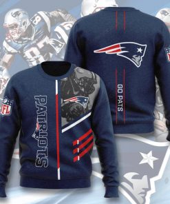 national football league new england patriots go pats full printing ugly sweater 2