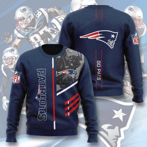 national football league new england patriots go pats full printing ugly sweater 2