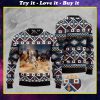 native american horses full printing pattern christmas ugly sweater