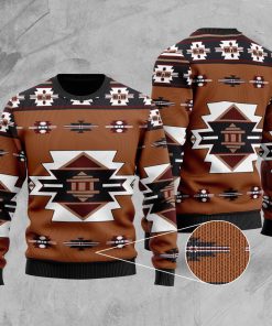 native american tribes full printing christmas ugly sweater 4