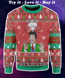 neil degrasse tyson science big bang all over printed ugly christmas sweater
