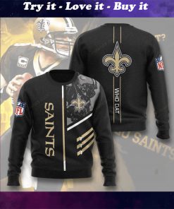 new orleans saints who dat full printing ugly sweater