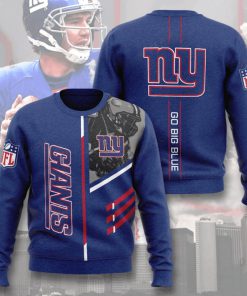 nfl new york giants go big blue full printing ugly sweater 2