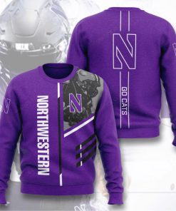 northwestern wildcats football go cats full printing ugly sweater 2