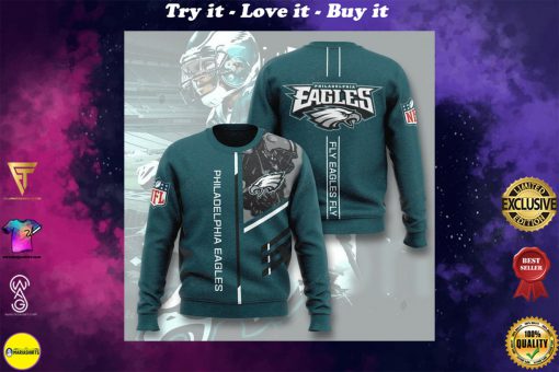philadelphia eagles fly eagles fly full printing ugly sweater