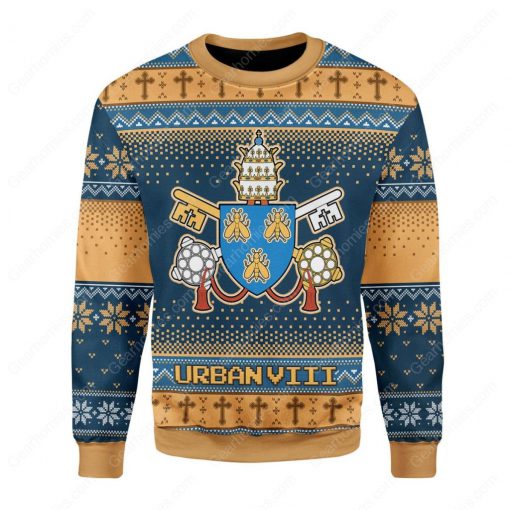 pope urban viii maffeo barberini all over printed ugly christmas sweater 2