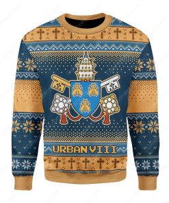 pope urban viii maffeo barberini all over printed ugly christmas sweater 3