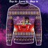 prince little red corvette all over printed ugly christmas sweater