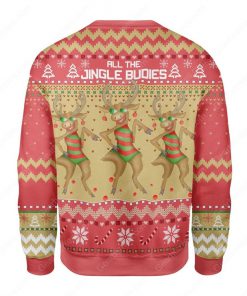reindeer all the single budies all over printed ugly christmas sweater 5