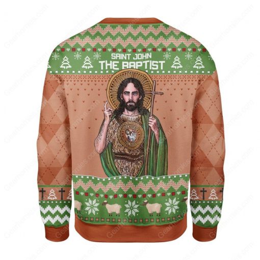 saint john the baptist all over printed ugly christmas sweater 5