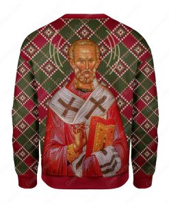 saint nicholas all over printed ugly christmas sweater 5