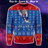 superman Jesus all over printed ugly christmas sweater