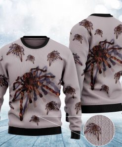 tarantula spider pattern full printing christmas ugly sweater 2