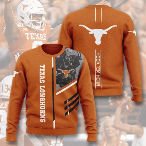 texas longhorns football hook em horn full printing ugly sweater 2