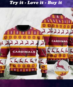the arizona cardinals football team christmas ugly sweater