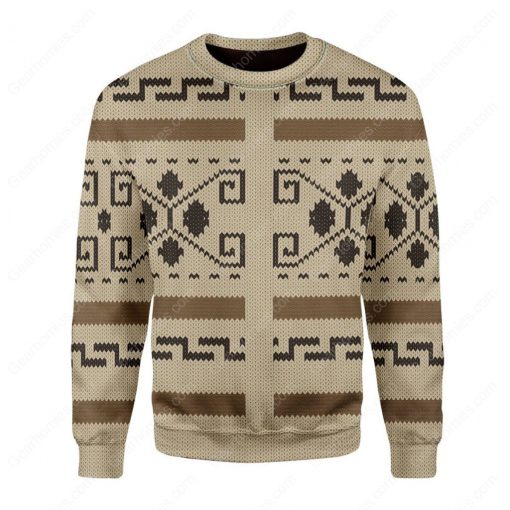 the big lebowski all over printed ugly christmas sweater 2