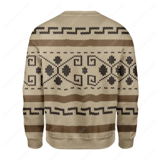 the big lebowski all over printed ugly christmas sweater 4