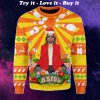 the big lebowski hippie all over printed ugly christmas sweater