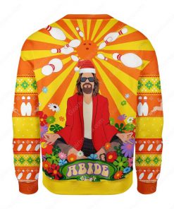 the big lebowski hippie all over printed ugly christmas sweater 4