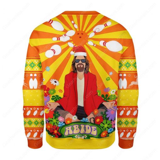 the big lebowski hippie all over printed ugly christmas sweater 4