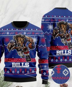 the buffalo bills football team christmas ugly sweater 2