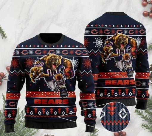 the chicago bears football team christmas ugly sweater 2 - Copy (2)