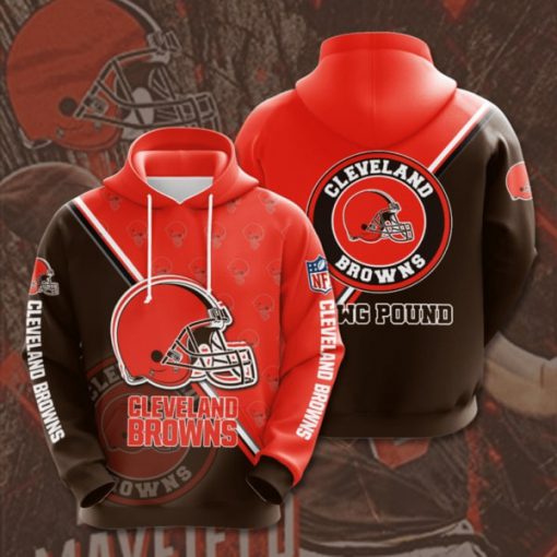 the cleveland browns football team full printing hoodie 1