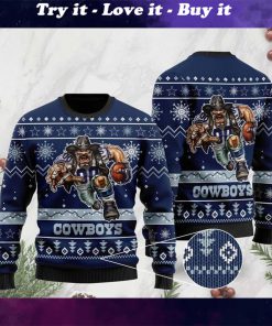 the dallas cowboys football team christmas ugly sweater