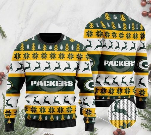 the green bay packers football team christmas ugly sweater 2
