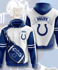 the indianapolis colts football team full printing hoodie