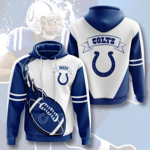 the indianapolis colts football team full printing hoodie