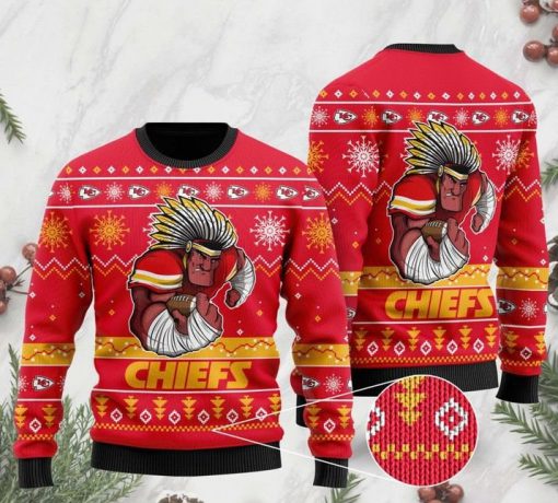 the kansas city chiefs football team christmas ugly sweater 2