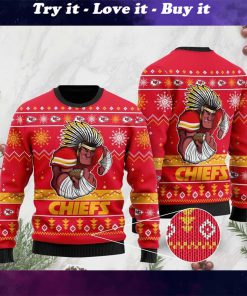the kansas city chiefs football team christmas ugly sweater